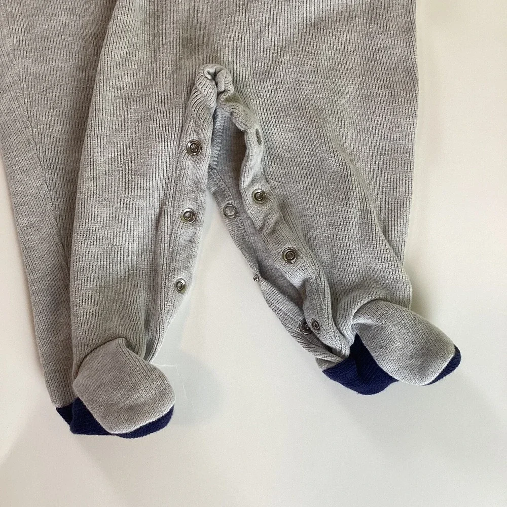Ralph Lauren Baby Boy All In One Baby Grow One Piece Gray 6 Months Sleeper